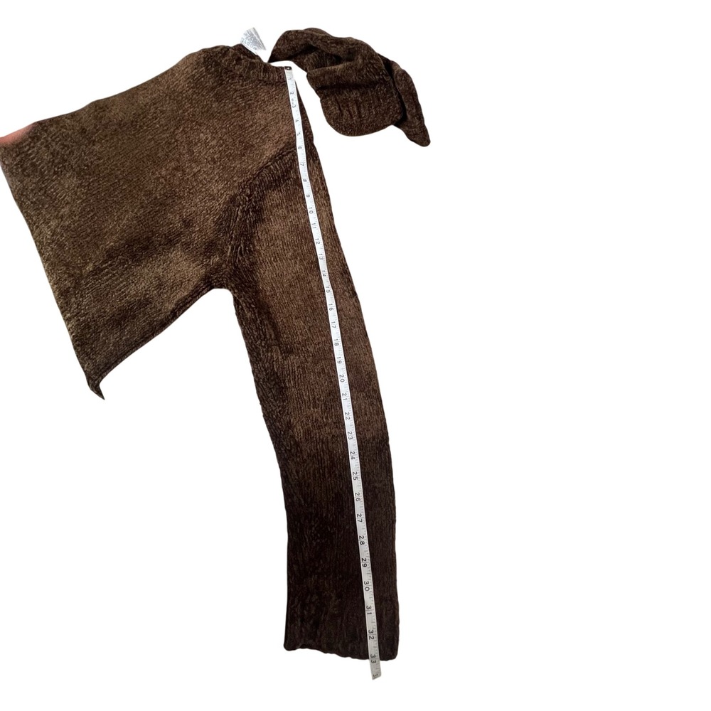 White Stag Woodland Brown Chenille‎ Cozy  Sweater with scarf XL - Picture 6 of 7